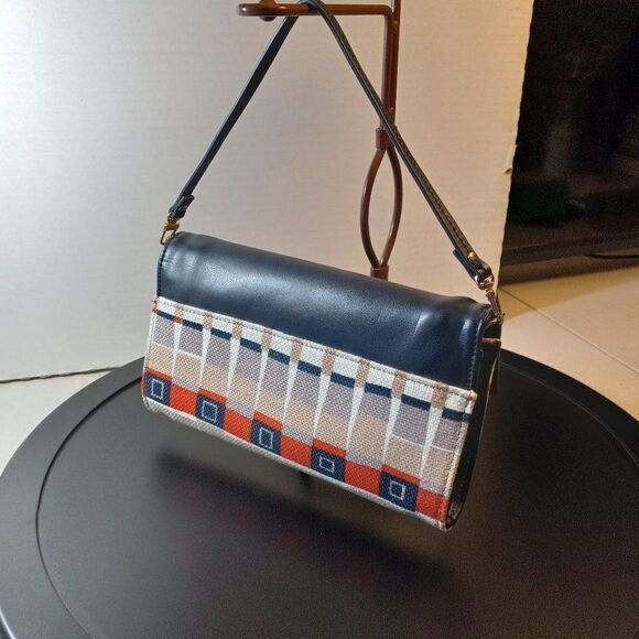 Spartina 449 Leather and Canvas Fabric  Clutch/Wristlet Cottagecore - Picture 8 of 8